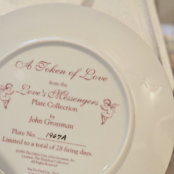 A Token Of Love - From "Love’s Messenger's" Plates by John Grossman w/ COA 1995 - Picture 4 of 7